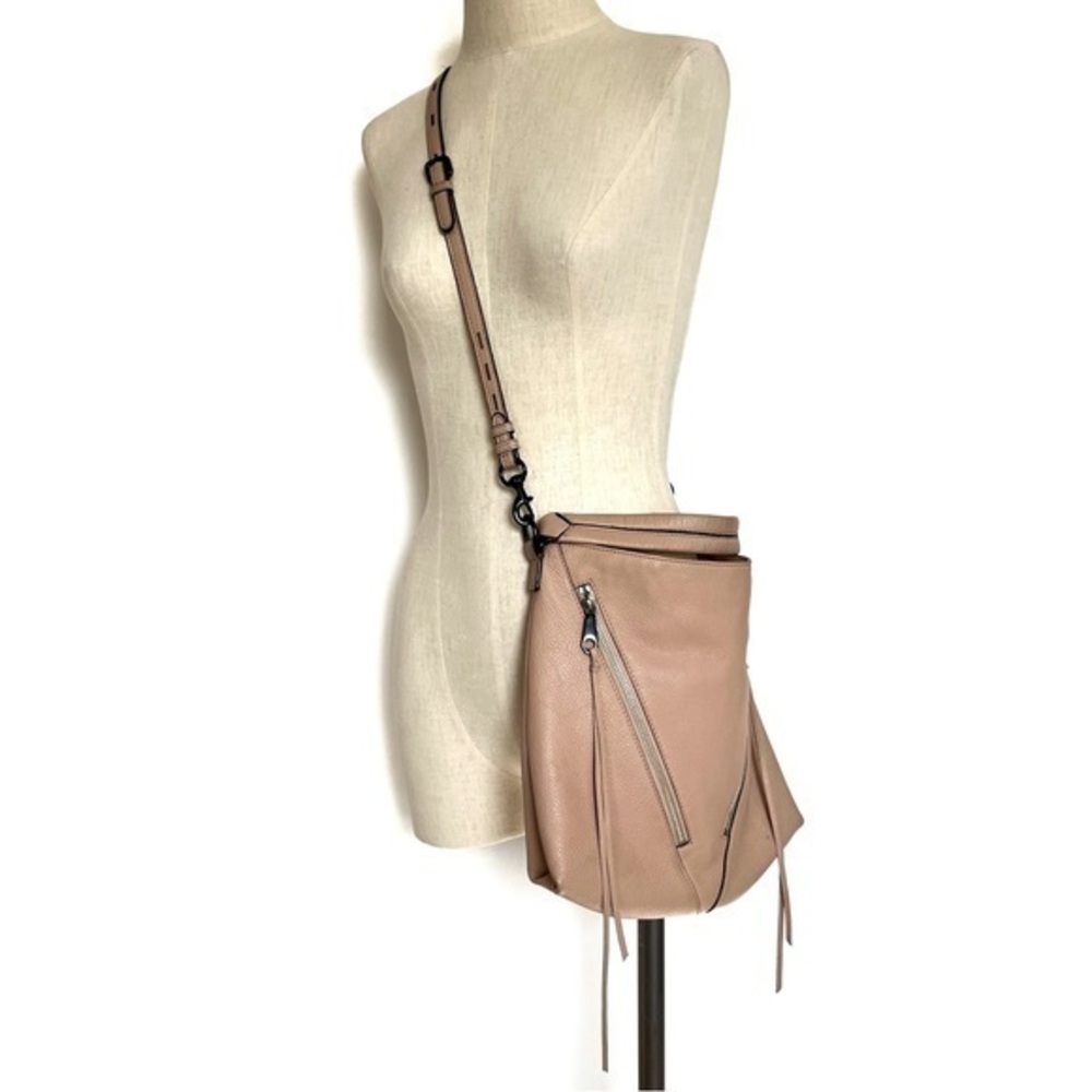 Rebecca Minkoff Pale Pink Moto Hobo Crossbody/Hand Bag
